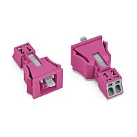 890-782 Snap-in version 2-pole, pink