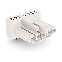 890-825/011-000 for PCBs 5-pole, white