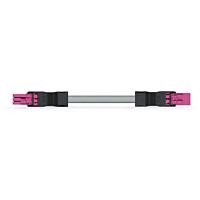 WAGO Kabel 891-8993/006-307 Konfekcionovaný propojovací Zásuvka–zástrčka, růžová