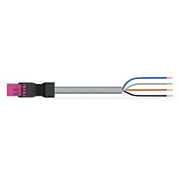 WAGO Konektor  891-8994/205-407 Konfekcionovaný s propojovacím kabelem  Zástrčka / otevřený konec, růžová