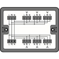WAGO Krabice 899-631/104-000 Distribuční Střídavý proud (230 V) 1 vstup, černá
