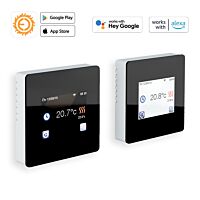 FENIX Termostat TFT Wifi 230V/16A IP21 černé sklo, týdenní program, Wifi připojení, podlahová sonda