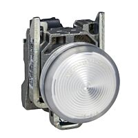 SCHNEIDER XB4BVCUST03 Signálka s LED, 24V, bílá
