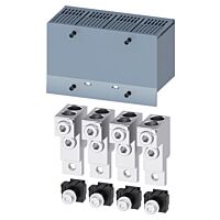 SIEMENS Svorka pro připojení vodičů s kruhovým průřezem 2 kabely 4 ks odbočka pro napětí pomocných vodičů 4 ks příslušenství k 3VA1 250