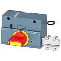 SIEMENS Čelní otočný pohon nouzové vypnutí s uzamykáním dveří IEC IP30/40 sada osvětlení