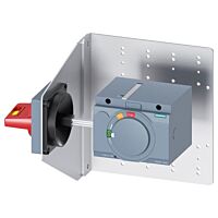 SIEMENS Otočný pohon pro montáž na boční stěnu nouzové vypnutí IEC IP65 s montážním úhelníkem 3VA9267-0PK55