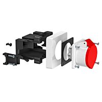 OBO BETTERMANN Zásuvková jednotka, CEE, 32A, 118x98x125, grafitově černá Polyamid, PA  typ 71GDCEE32