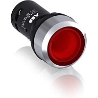 ABB Ovl. prvky kompaktní 22mmCP1-33R-10, Tlačítko červené, prosvětlené, včetně LED  1SFA619100R3311