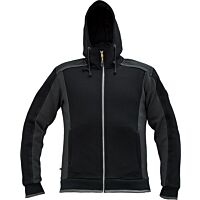 CERVA DAYBORO Mikina s kapucí velikost 3XL černá