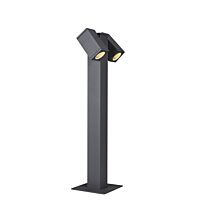 SLV Svítidlo THEO PATHLIGHT 7Wx2 GU10 lampa stojací double 75,5cm IP44 antracit