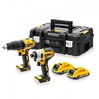 DeWALT  Sada DCD778 + DCF787 / AKU bezuhlíková kombo sada nářadí