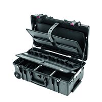 CIMCO Plastový kufr na kolečkách GIGANT černý 550 x 350 x 225 mm