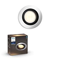 HUE Svítidlo LED Milliskin Bluetooth 5W GU10 350lm 2200-6500K IP20 kruh hliník
