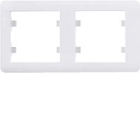 HAGER Rámeček LUMINA Soul WL5220 2násobný vodorovný IP20 bílá lesk