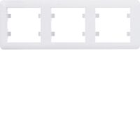 HAGER Rámeček LUMINA Soul WL5230 3násobný vodorovný IP20 bílá lesk