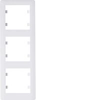 HAGER Rámeček LUMINA Soul WL5130 3násobný svislý IP20 bílá lesk