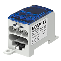 MOREK Distribuční blok OJL 200A, vstup 1xAl/Cu70mm², výstup 6x16mm² modrý
