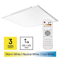 EMOS Svítidlo LED EXCLUSIVE 40W 3800lm 2700K-6000K 600x600mm IP20 bílá