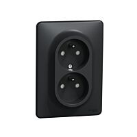 SCHNEIDER Sedna Design & Elements Zásuvka dvojnásobná 230V 16A antracit