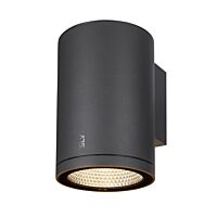ENOLA ROUND L, single Outdoor, nástěnné LED svítidlo, antracitové, CCT 3000/4000K