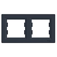 SCHNEIDER  Asfora Rámeček dvojnásobný, antracit