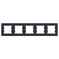 SCHNEIDER  Asfora Rámeček pětinásobný, antracit