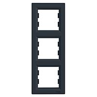 SCHNEIDER  Asfora Rámeček trojnásobný vertiální, antracit