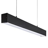 KANLUX Svítidlo LED ALIN 4LED 1540mm závěs 220V T8 G13 mikroprismatický difuzor IP20 černá