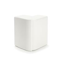 OBO BETTERMANN Vnější roh CLIDI NF, nastavitelný, 110x110x98, čistě bílá Akrylnitril-styrol-arcylester, ASA  typ CL AE9055 blc