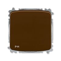ABB Spínač TANGO 3559A-A06940 H střídavý s krytem, řazení 6, bezšroubové svorky, hnědá IP44