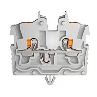 WAGO Svorka 2250-311 2vodičová průchozí Mini s ovládacím tlačítkem 1 mm², šedá
