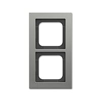 ABB BUSCH AXCENT Rámeček 2CKA001754A4684 dvojnásobný, pro vodorovnou i svislou montáž, platinová