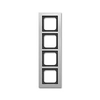 ABB BUSCH AXCENT Rámeček 2CKA001754A4696 čtyřnásobný, pro vodorovnou i svislou montáž, titanová