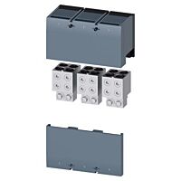 SIEMENS  Bloková svorka Cu/Al kabely 4x(120 ÷ 300) mm2, kryt svorek, potenciálová svorka, 3 ks, pro 3VA15, 3VA25 do 1000 A  typ 3VA9603-0JC44