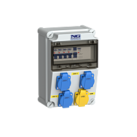 zás. 3x 16A 230V, 2x USB, chránič 4p, ji