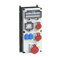 zás. 1x CEE 63A 5p 400V, 1x CEE 32A 5p 4