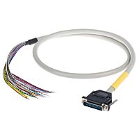 WAGO Kabel 706-100/525-100 připojovací 25pól.; Sub-Min-D; konektor s pájecími piny; otevřený konec; délka 1 m; průřez vodiče 0,25 mm²