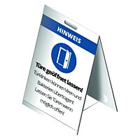 CIMCO Lepenkový stojan NECHAT OTEVŘENÉ DVEŘE!