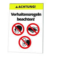 CIMCO Nástěnná tabulka DODRŽUJ PRAVIDLA CHOVÁNÍ!