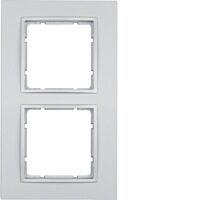 Rámeček 2-násobný, Berker B.7, alu, mat