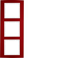 Rámeček 3-násobný, Berker B.3, Alu, červ