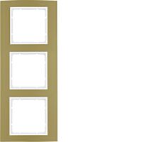 Rámeček 3-násobný, Berker B.3, Alu, zlat