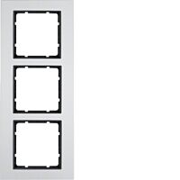 Rámeček 3-násobný, Berker B.7, alu/antra