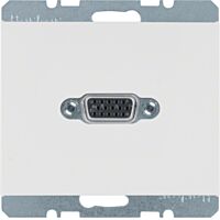 Zásuvka, VGA, šrobové svorky, Berker K.1