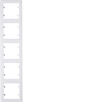 HAGER Rámeček LUMINA Soul WL5150 5násobný svislý IP20 bílá lesk