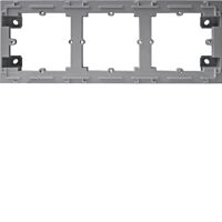 HAGER Krabice LUMINA WL5832 3-násobná nástěnná IP20 stříbrná mat