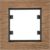 HAGER Rámeček LUMINA Passion WL9016 1násobný IP20  dřevo černý dub