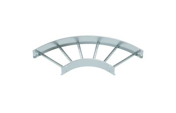 OBO BETTERMANN Oblouk 90°, pro kabelový žebřík, 110x500, Ocel, St, pásově zinkováno, DIN EN 10346 typ LB 90 1150 R3 FS