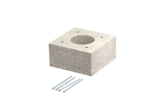 OBO BETTERMANN Rozbočný díl, pro kanály PYROLINE Con, 80x80x40, šedá Odlehčený beton se skleněnými vlákny  typ KAD-8040