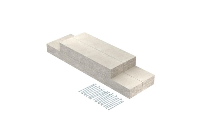 OBO BETTERMANN Nástěnný krycí díl, pro PYROLINE Con, 200x120, šedá Odlehčený beton se skleněnými vlákny  typ PLCS W091220